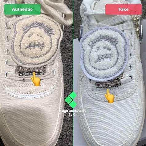 nike air force 1 low travis scott real vs fake|travis scott af1 counterfeit.